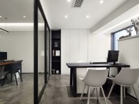 极简黑白办公室装修装饰设计效果-1528-05
