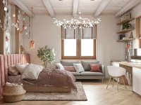 北欧风格家居装修装饰室内设计效果-A1020-07