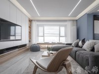 北欧小清新家居装修装饰室内设计效果-A2021