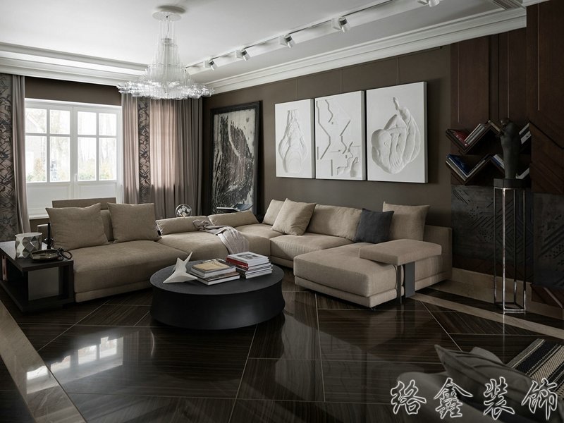 欧式风格家居装修装饰室内设计效果-A708