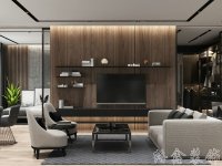 现代风格家居装修装饰室内设计效果-A8037