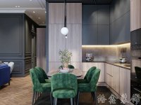 现代风格家居装修装饰室内设计效果-A8042-3