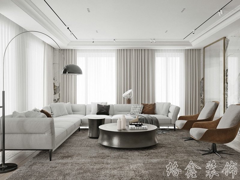 现代风格家居装修装饰室内设计效果-A8054