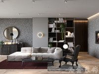现代风格家居装修装饰室内设计效果-A8069