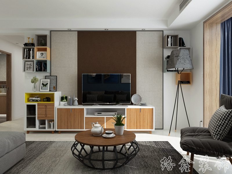 现代风格家居装修装饰室内设计效果-A8085