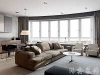 现代风格家居装修装饰室内设计效果-A8086