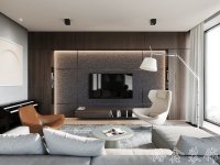 现代风格家居装修装饰室内设计效果-A8093