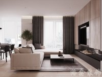 现代风格家居装修装饰室内设计效果-A8107-1