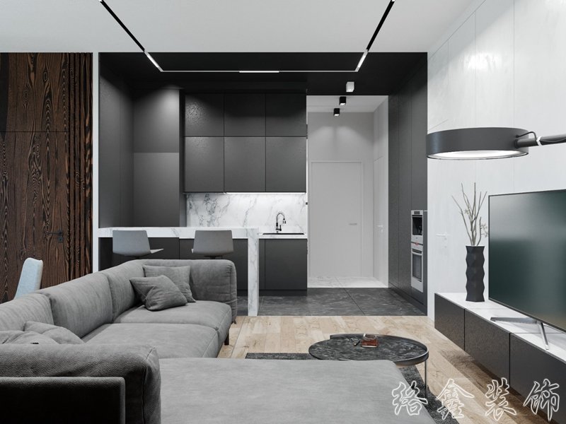 现代风格家居装修装饰室内设计效果-A8112