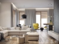 现代风格家居装修装饰室内设计效果-A8119-1