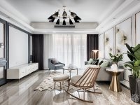 现代美式家居装修装饰室内设计效果-C103-1