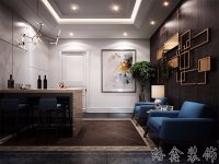 现代美式家居装修装饰室内设计效果-C109-4