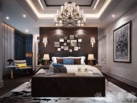 现代美式家居装修装饰室内设计效果-C109-5