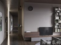 现代清新家居装修装饰室内设计效果-E307