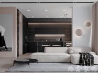现代网红风家居装修装饰室内设计效果-F505-1