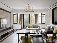 新中式风格家居装修装饰室内设计效果-G604