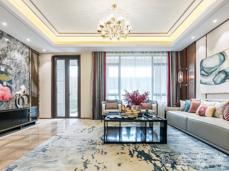 新中式风格家居装修装饰室内设计效果-G607