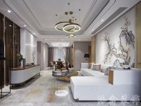 新中式风格家居装修装饰室内设计效果-G609