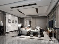 新中式风格家居装修装饰室内设计效果-G610-1