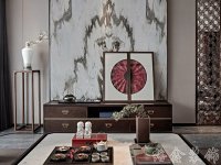 新中式风格家居装修装饰室内设计效果-G611-2