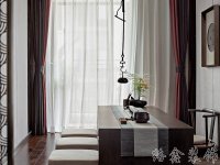 新中式风格家居装修装饰室内设计效果-G611-5