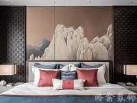 新中式风格家居装修装饰室内设计效果-G611-7