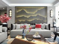 新中式风格家居装修装饰室内设计效果-G614-2