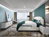 新中式风格家居装修装饰室内设计效果-G614-8
