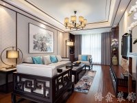 新中式风格家居装修装饰室内设计效果-G615-1