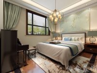 新中式风格家居装修装饰室内设计效果-G617-7