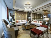新中式风格家居装修装饰室内设计效果-G625-2