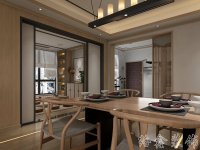 中式风格家居装修装饰室内设计效果-H803-2