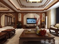 中式风格家居装修装饰室内设计效果-H804-3