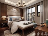 中式风格家居装修装饰室内设计效果-H804-7