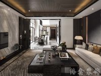 中式风格家居装修装饰室内设计效果-H806